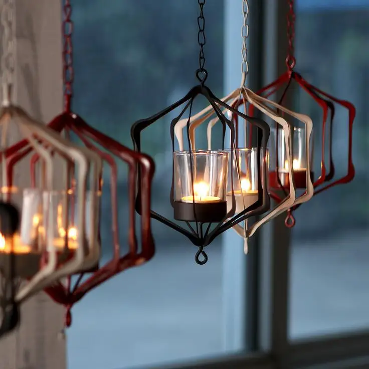 1 шт. декоративный подсвечник из железа 35 см|hanging candle holder|iron hanging holdercandle holders |