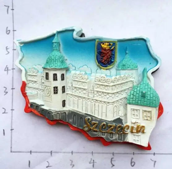 3D магниты на холодильник ручная роспись Польша сувениры для путешествий