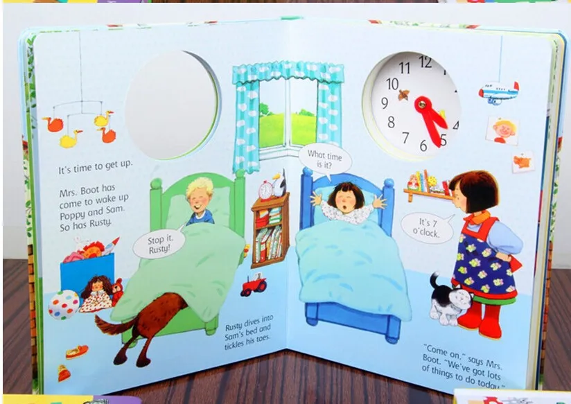 Изучите время, английские детские книги, серия орган, смотрящийся внутрь, оригинальная Детская образовательная картина от AliExpress WW