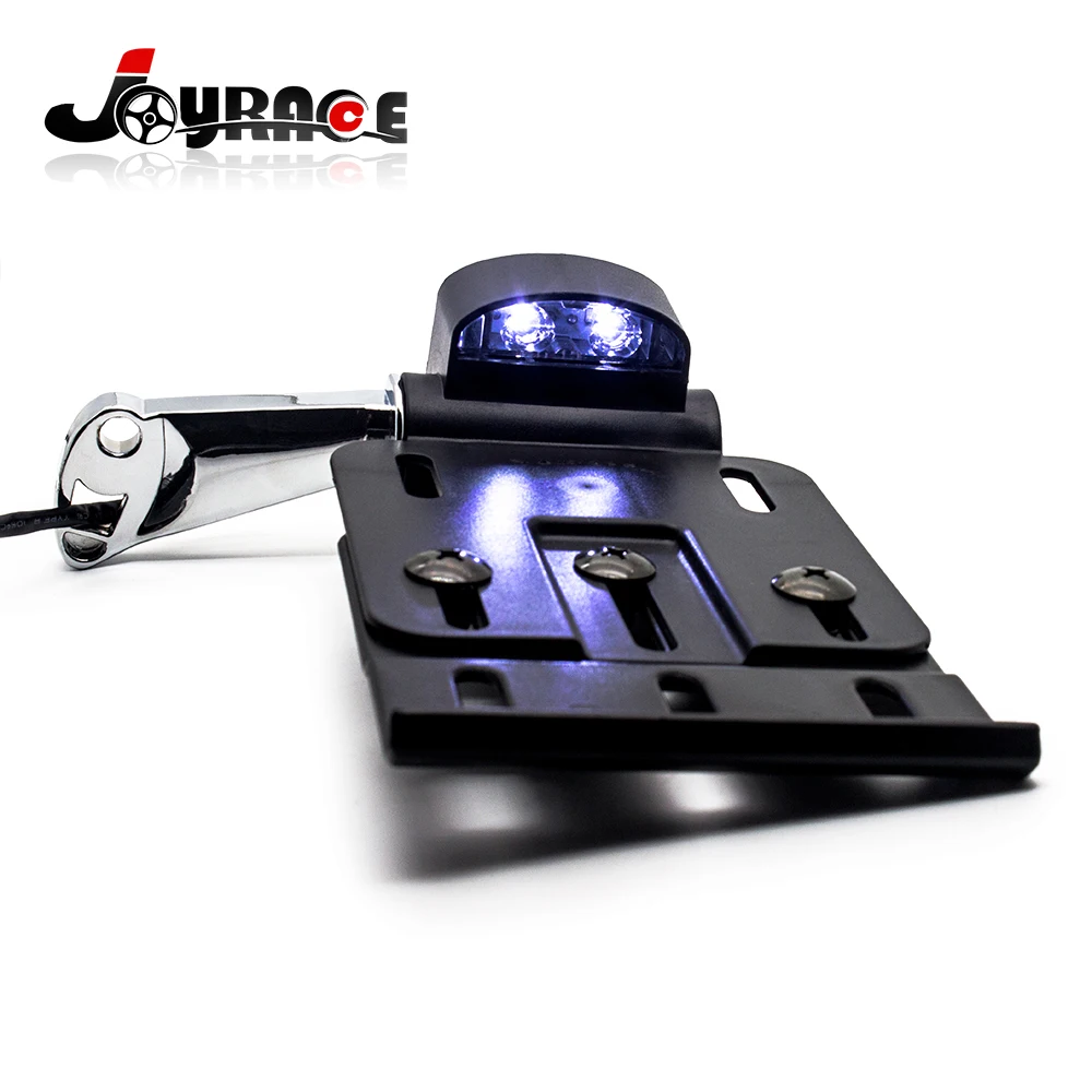 Мотоцикл складной светодиодный Боковое крепление Кронштейн номерного знака