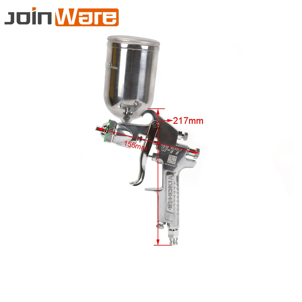 W 77 распылитель HVLP питательный краскопульт гравитационный Тип 2/2. 5/3 мм чашка 400 мл