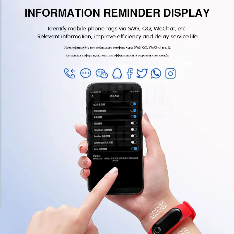 Смарт-браслет, водонепроницаемый фитнес-трекер M3 Pro, умный Браслет, кровяное давление, пульсометр, Смарт-часы, браслет