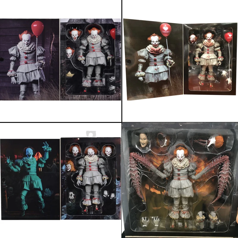 

Экшн-фигурка NECA Pennywise Joker, игрушка, кукла, ужас, подарок на Хэллоуин, 7 дюймов, 18 см