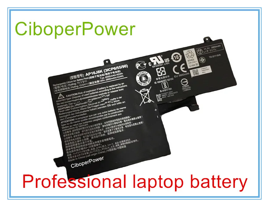 Оригинальное качество Новинка 11 1 В 45Wh 4050 мАч AP16J8K батарея для C731 3ICP6/55/90