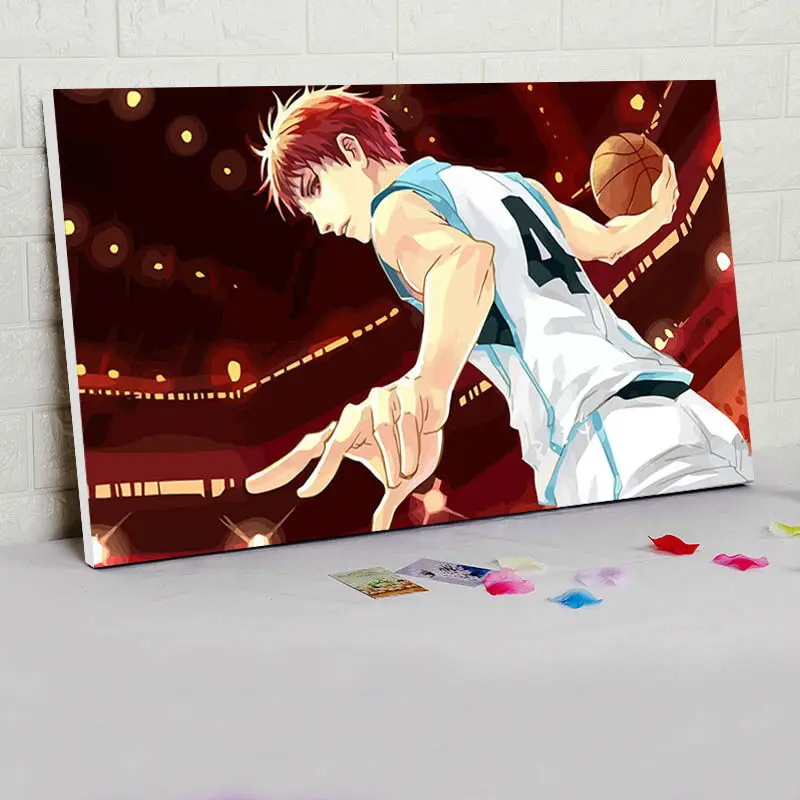 картины по номерам Сделай сам маслом by numbers Куроко Нет Баскетбол модульная