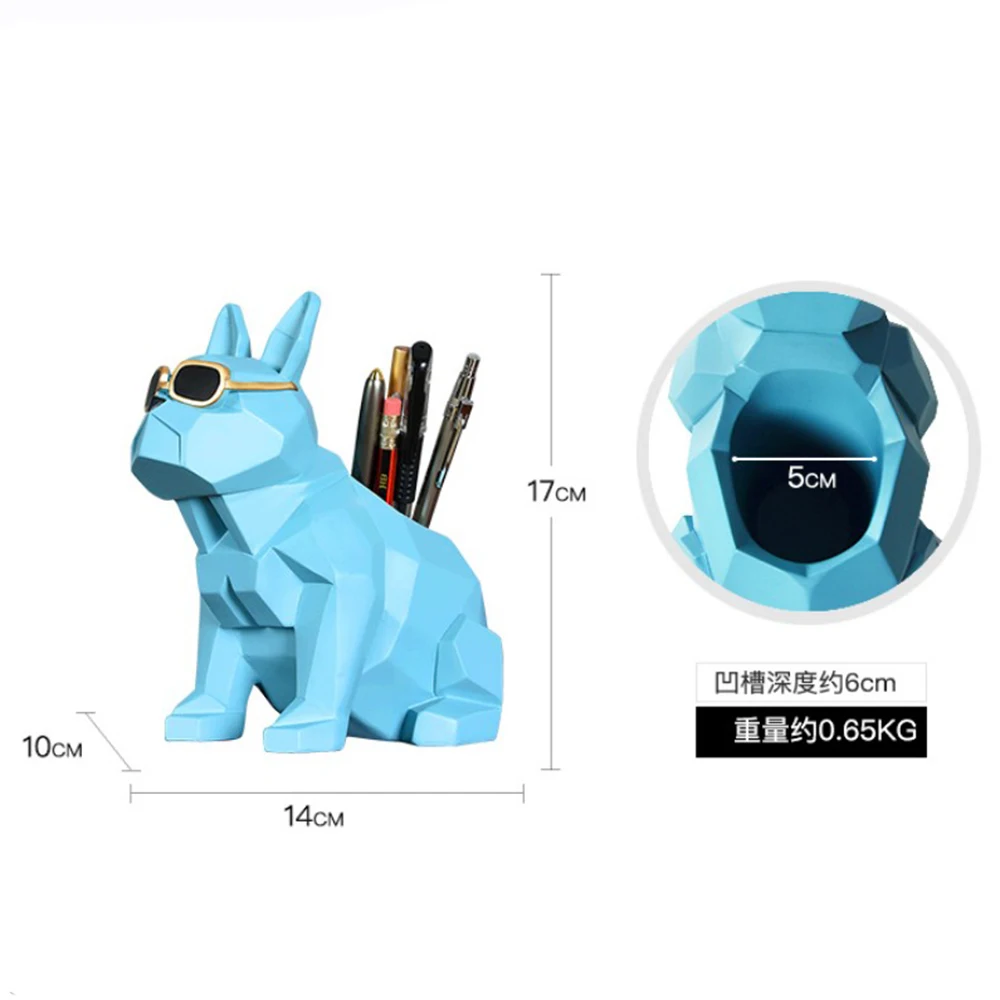 Креативный милый геометрический чехол ручка для бульдога украшение собаки