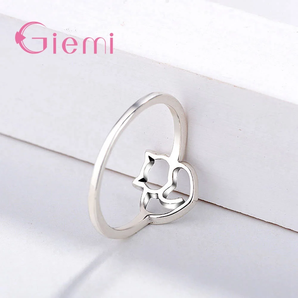 Новое поступление кольцо из стерлингового серебра 925 пробы с животным озорным