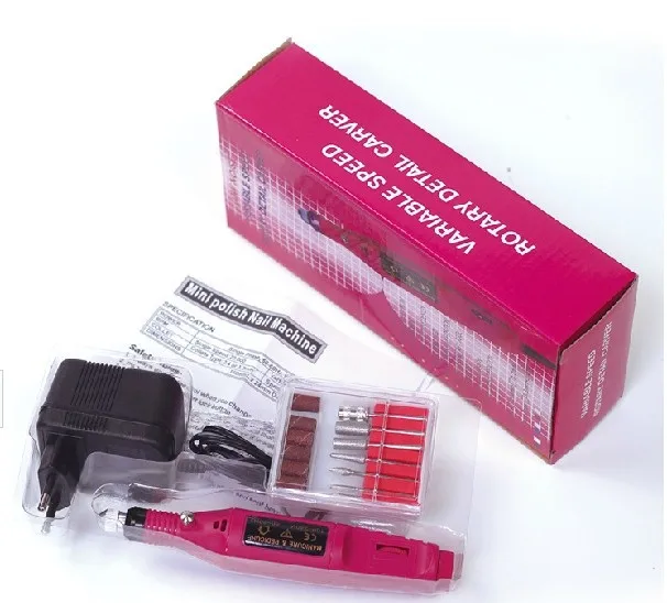 Мощный профессиональный Электрический Маникюрный аппарат YQ100 1 набор пилка для