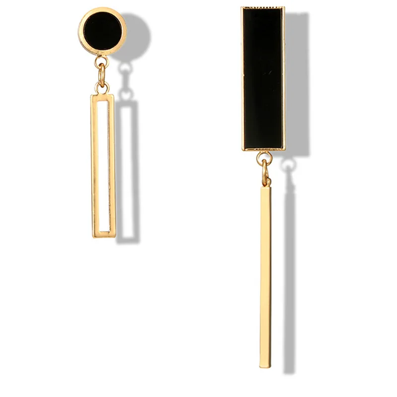 Новые преувеличенные геометрические Акриловые Длинные прямоугольные круглые