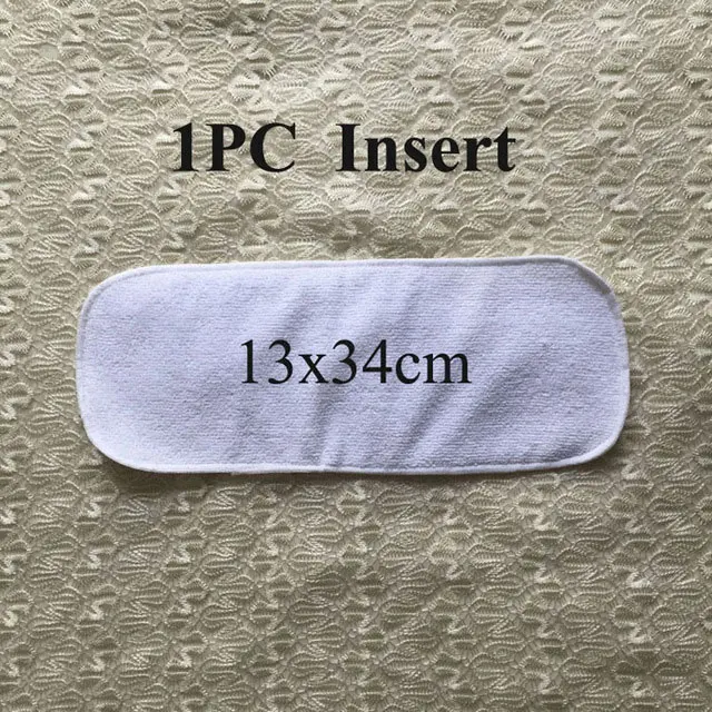1PC Insert 3 Layers Хлопковые подгузники с карманами для новорожденных, герметичные Детские тренировочные штаны, дышащие многоразовые летние тканевые подгузники для младенцев, моющийся подгузник - Цвет: 1PC Insert 3 Layers