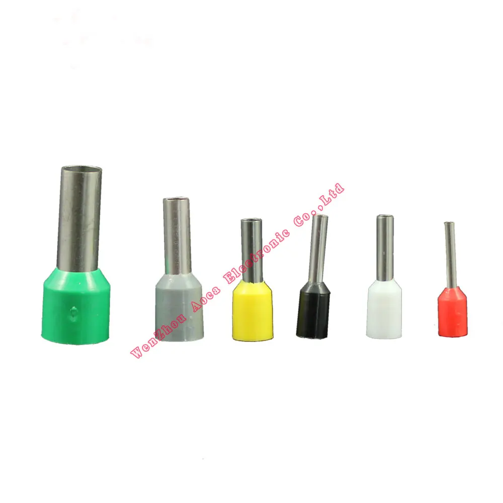 

1000PCS 4.0mm2 E4009 E4010 E4012 Tube pre-insulating terminal insulated cable wire connector crimp terminal (type TG-JT) AWG #12