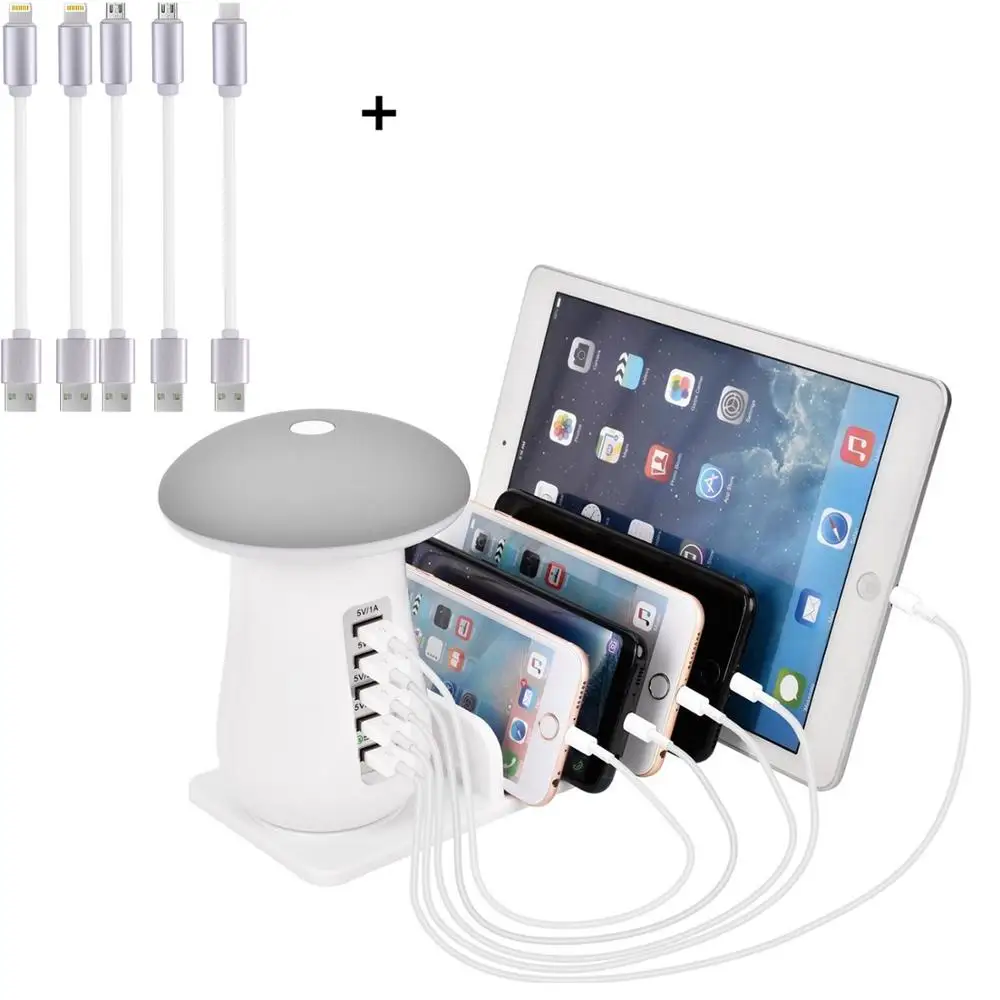 5 портов Мульти USB зарядное устройство зарядная станция с быстрой зарядкой 3 0 порт