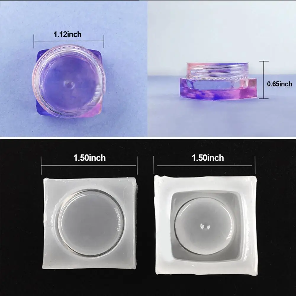 1 шт. силиконовые смолы формы коробка ювелирных изделий силиконовая форма с