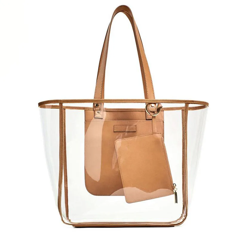 Брендовая модная сумка Прозрачная женская ручная для покупок дешевая