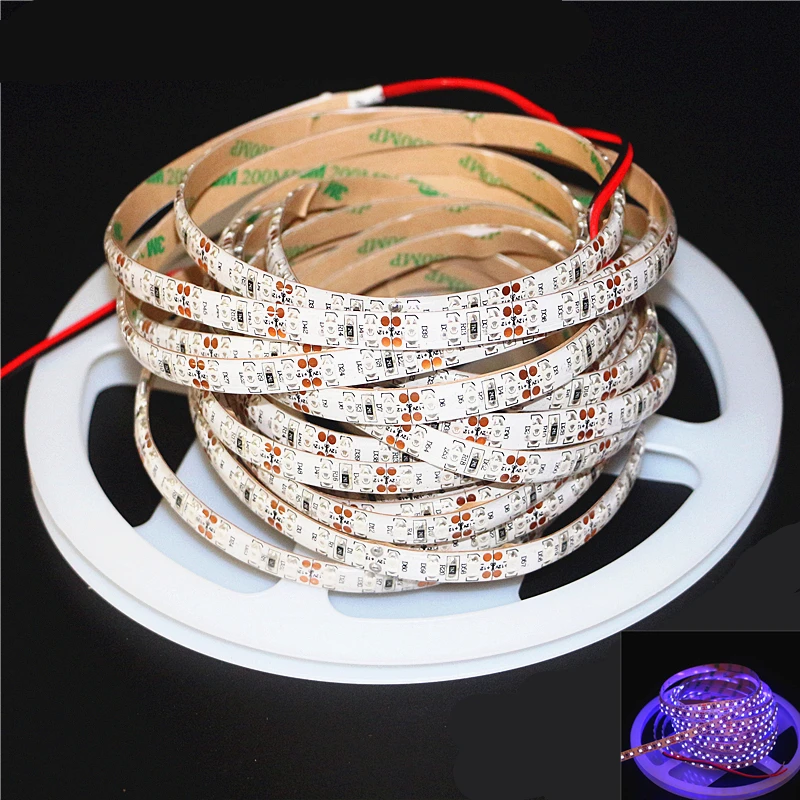 SMD 2835 3528 5050 УФ гибкий Светодиодные ленты светильник 12V 0 5/1/2 / 3 4 5 м 60 светодиодов/m