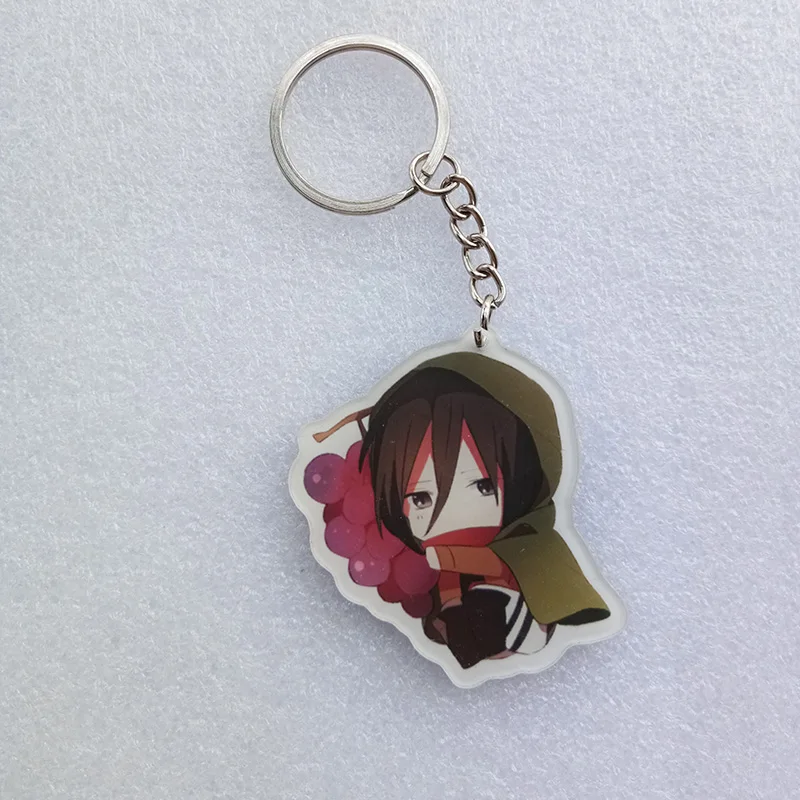 Брелок из аниме атака на Титанов Эрена Армина арлерта Микаса Q Ver 5 шт./компл. для