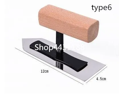 Лопатка для бетона с деревянной ручкой 6 шт./лот L = 12/18/20/24 см|Штукатурный шпатель| |