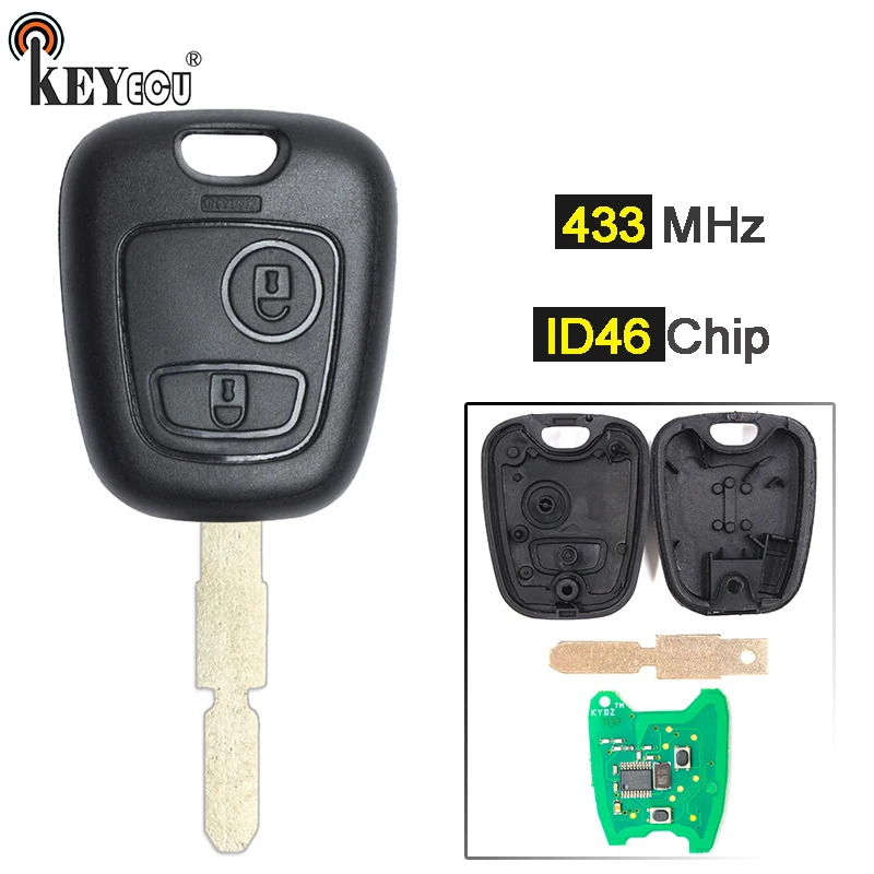 Запасная деталь для чипа KEYECU 433 МГц ID46 Peugeot 406|Ключ от авто| |