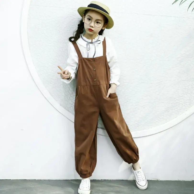 Комбинезон для маленьких девочек модель 2019 года весенний Модный комбинезон в