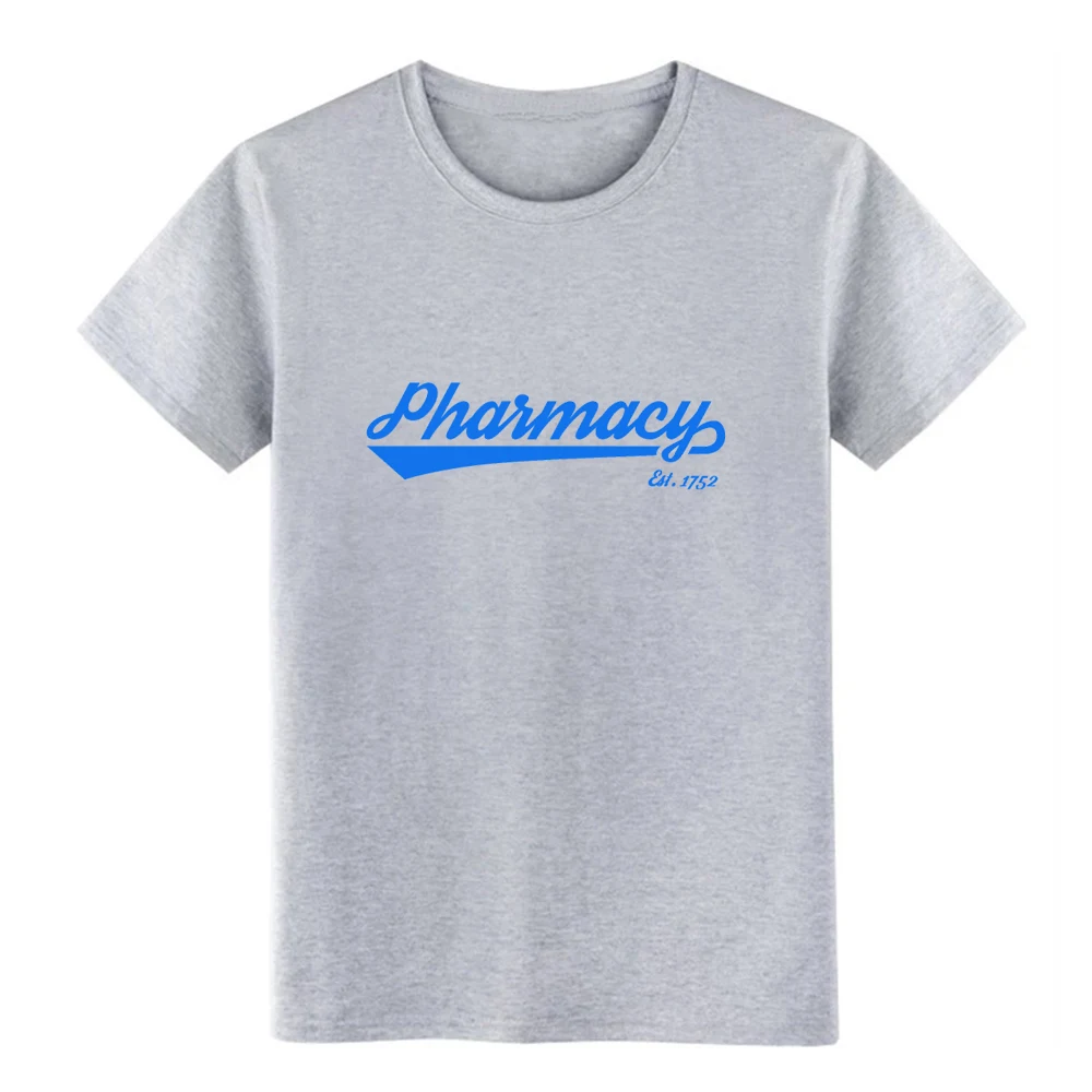 Синяя футболка Team Pharmacy на заказ S XXXL уличная одежда новый стиль весна