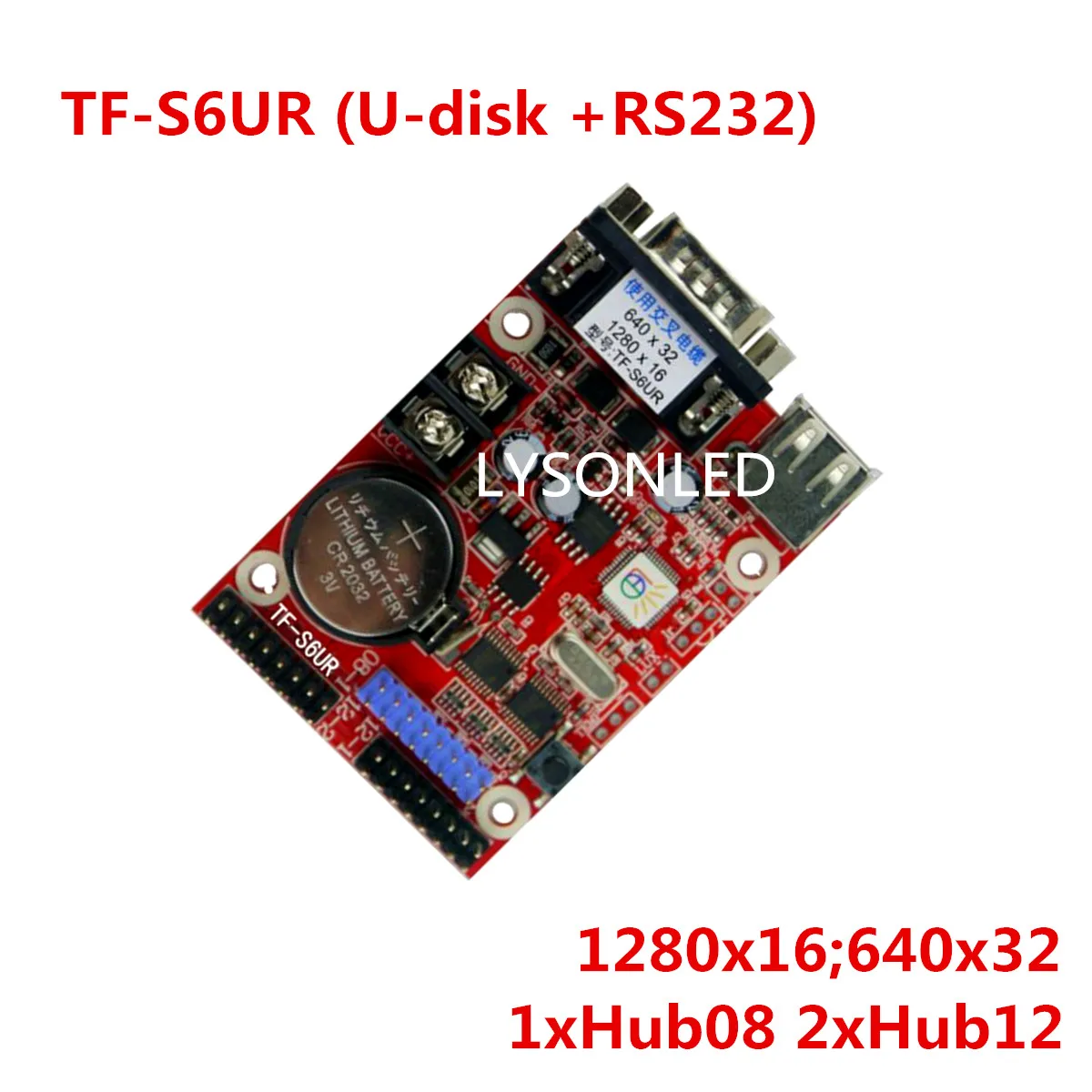 Небольшая карта USB-накопителя TF-S6U/TF-A6U/TF-S6UR/TF-A6UR P4.75 P7.62 P10 Одноцветный двойной