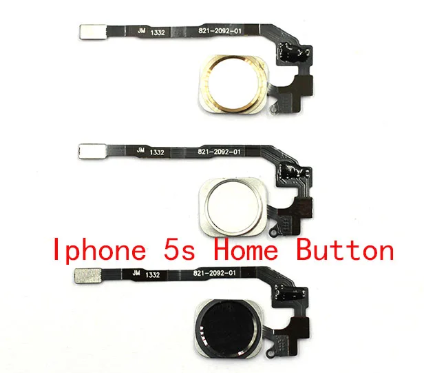 5 шт. разъем для iPhone 5S Оригинал Главная Кнопка Ассамблея Шлейф сенсор ленты Полная