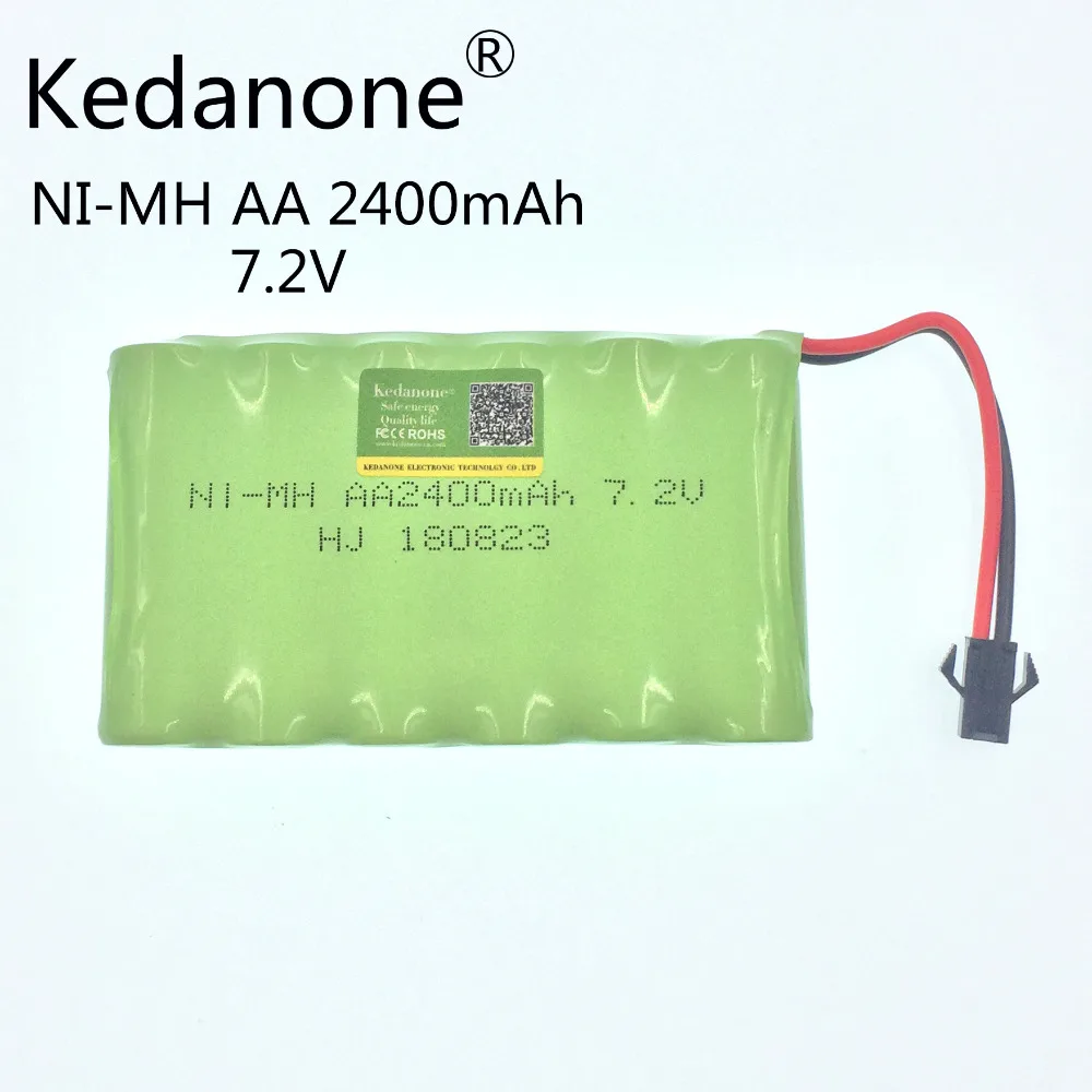 Kedanone 2400 мА/ч 7 2 в перезаряжаемый аккумулятор никель металл гидридного v / aa
