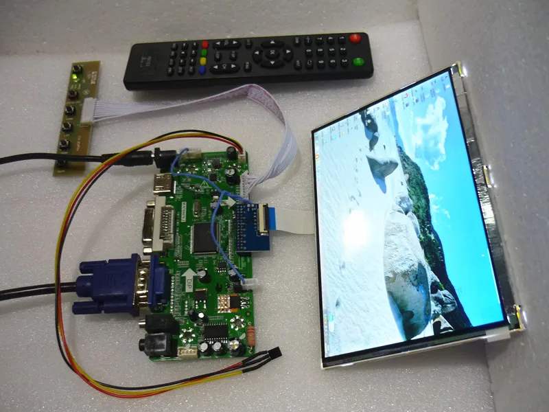 Бесплатная доставка плата драйвера аудиожк дисплея HDMI + DVI VGA HSD070PWW1 B01 1280*800 IPS ЖК