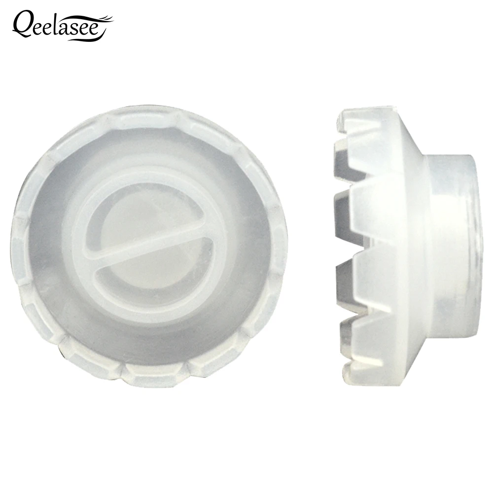 Qeelasee 100pcs New Eyelash Glue Holder Quick Blossom Cup Ring for Extension Sun Flower Makeup Tools |