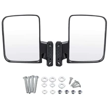 Golf Cart Mirrors - Universal Folding Side View Mirror For Golf Carts Club Car, Ezgo, Yamaha, Star, Zone Carts