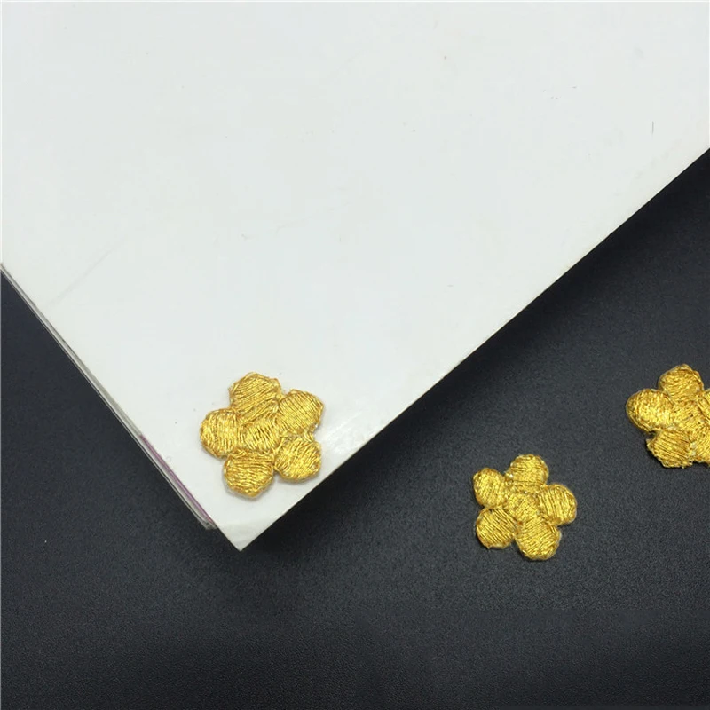 40 шт. патчи для одежды с золотым цветочным рисунком | Дом и сад