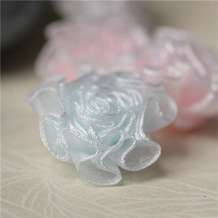 see chart 6pcs Sewing Accessories Tulle Lace Flower Patch Applique Clothes Decoration Latest Lace Material Patches Clothing Stickers RT24 - Цвет: see chart