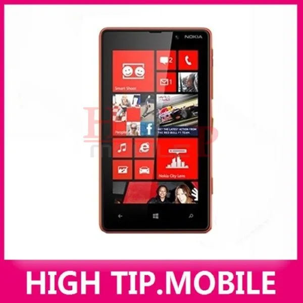 Разблокированный мобильный телефон Nokia Lumia 820 Windows wifi gps 8MP двухъядерный 8 Гб встроенной памяти отремонтированный