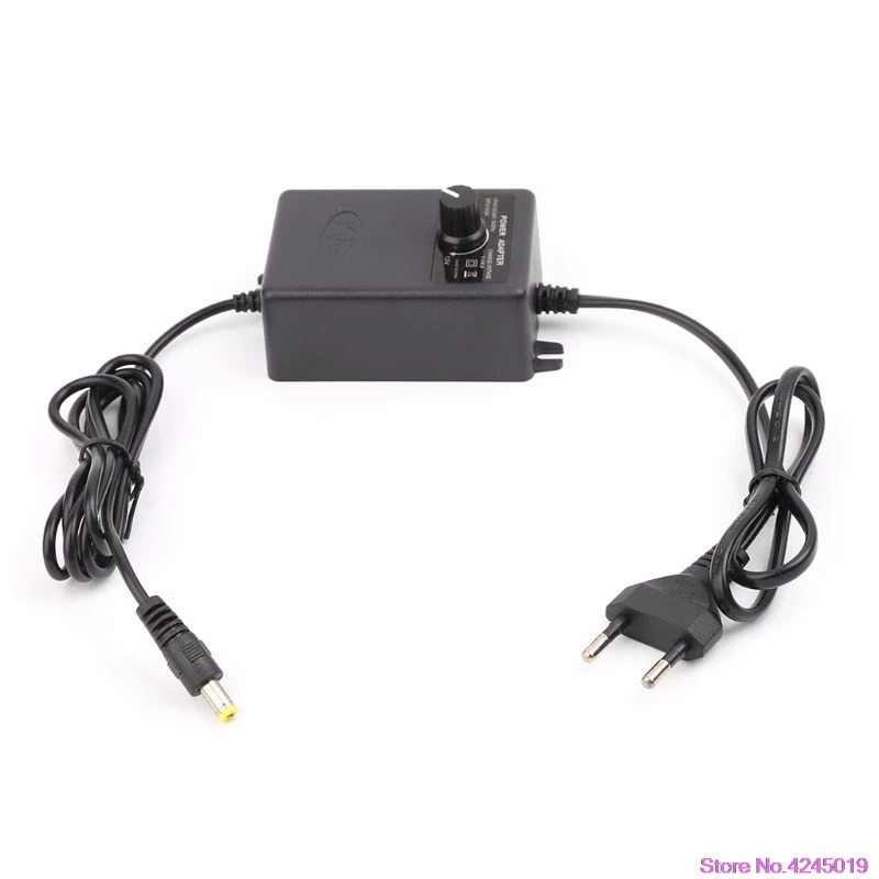 Регулируемый адаптер питания для контроллера скорости двигателя 3-12V 2A EU Plug