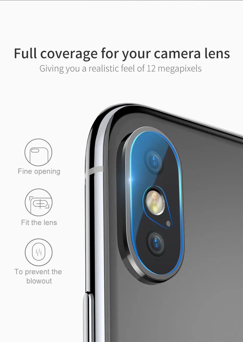 Baseus задняя камера Объектив Закаленное стекло для iPhone X S Xs Max Xsmax телефон объектив Защитное стекло для экрана протектор для iPhone Max