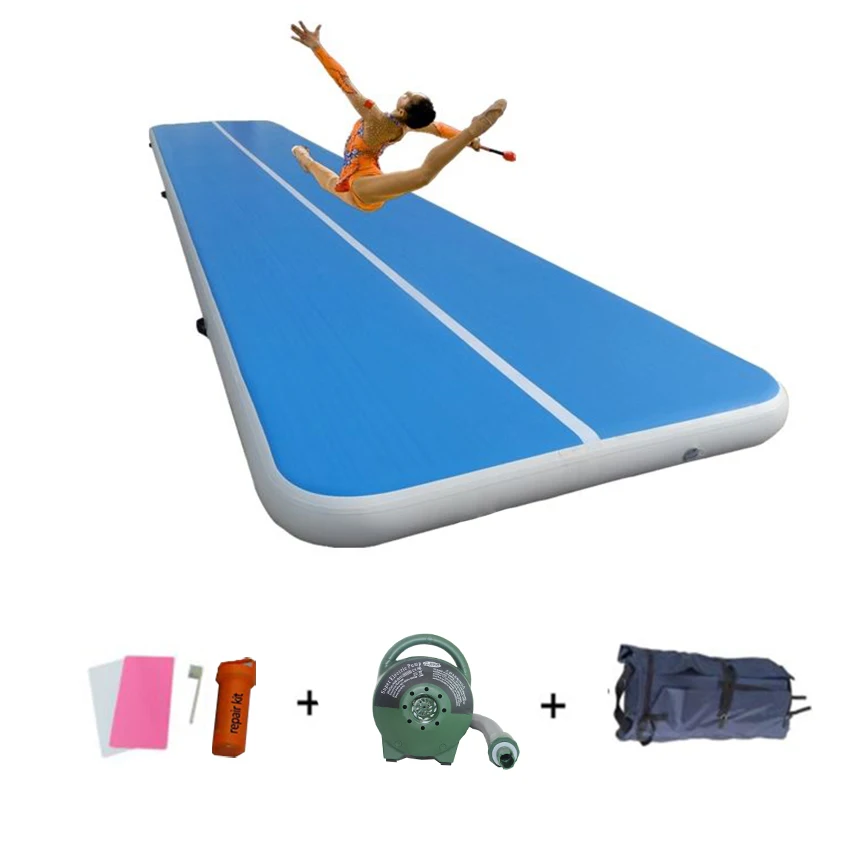 29ft Inflatable 9mx2mx20cm Air Track Mats For Gymnastics Airtrack Floor Mats with Free Electric Air Pump 600w Home Use/Training
