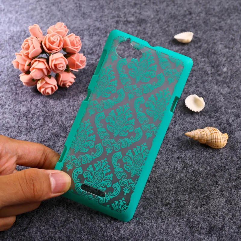 Чехлы для мобильных телефонов TAOYUNXI для sony Xperia C S39h Z1 Compact Mini C2305 L S36h C2105 C2014 D5503 чехол с цветком - Цвет: G Green