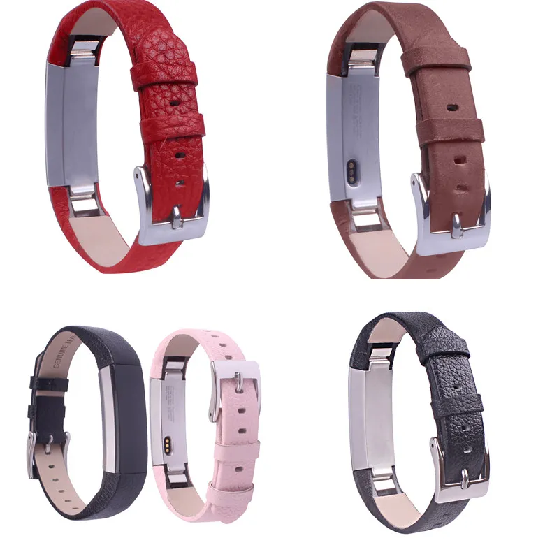 Высококачественный подлинный кожаный браслет ремешок Браслет Для Fitbit Alta Tracke сменный Браслет коричневый черный красный