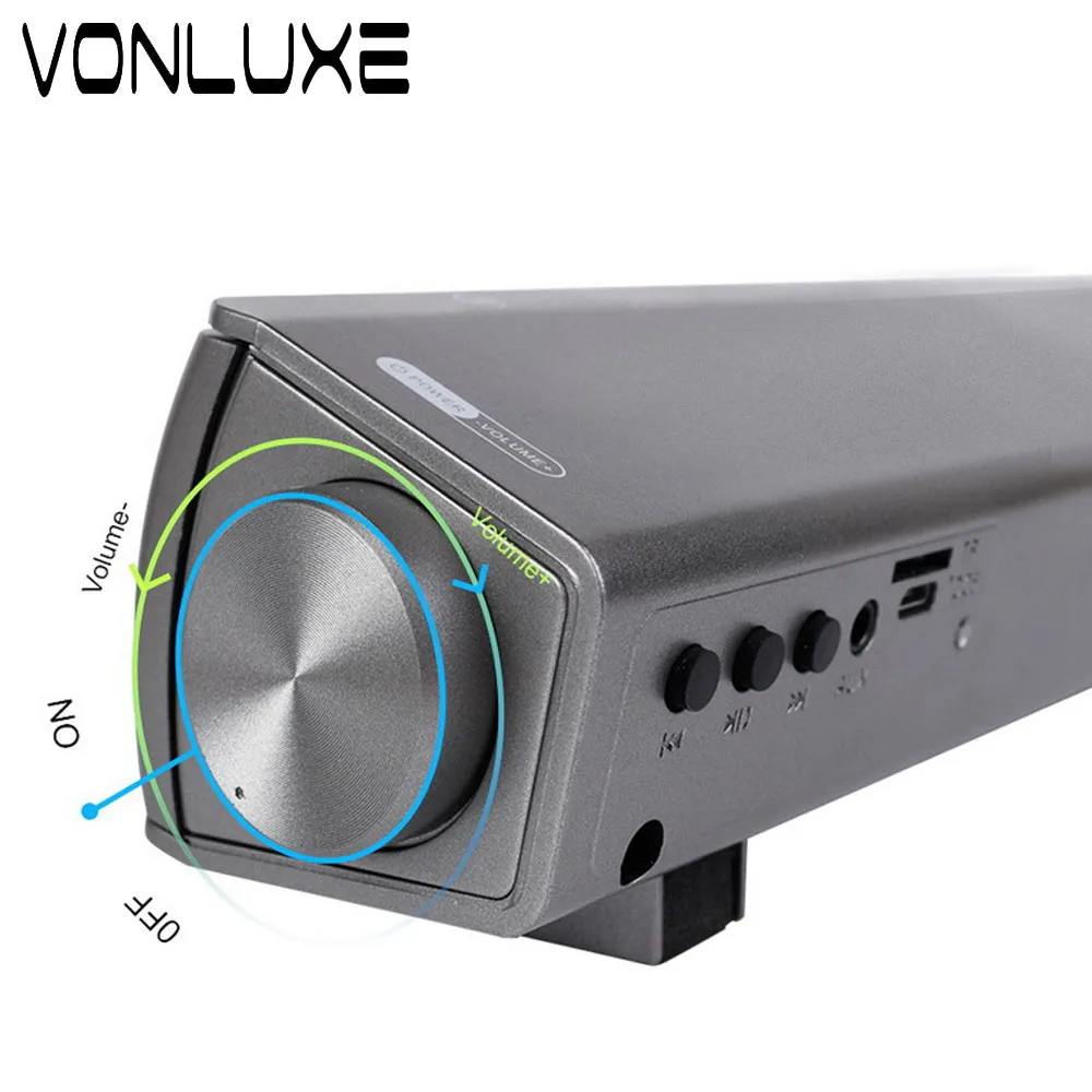 Vonluxe Bluetooth Колонки для компьютерные колонки дома Театр Para ТВ Саундбар тонкий