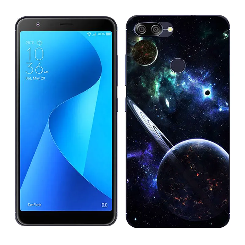 36 Для Asus Zenfone Max Plus M1 силиконовый чехол Land Луна роспись мягкий чехол для задней панели телефона для Asus Zenfone Max Plus M1 ZB570TL X018D - Цвет: 36