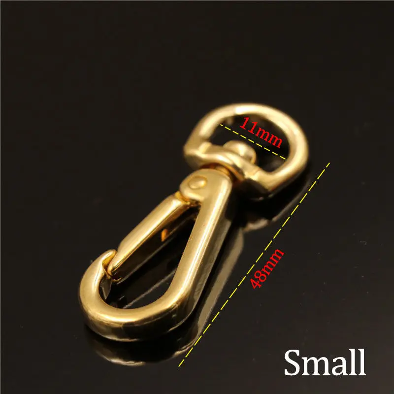 inside width 11mm 2 шт., крепкие латунные крючки с защелками, поворотные зажимы для глаз, металлические пряжки, кожаная сумка для багажа, брелок, ошейник для собак, застежки для лобстеров - Цвет: inside width 11mm