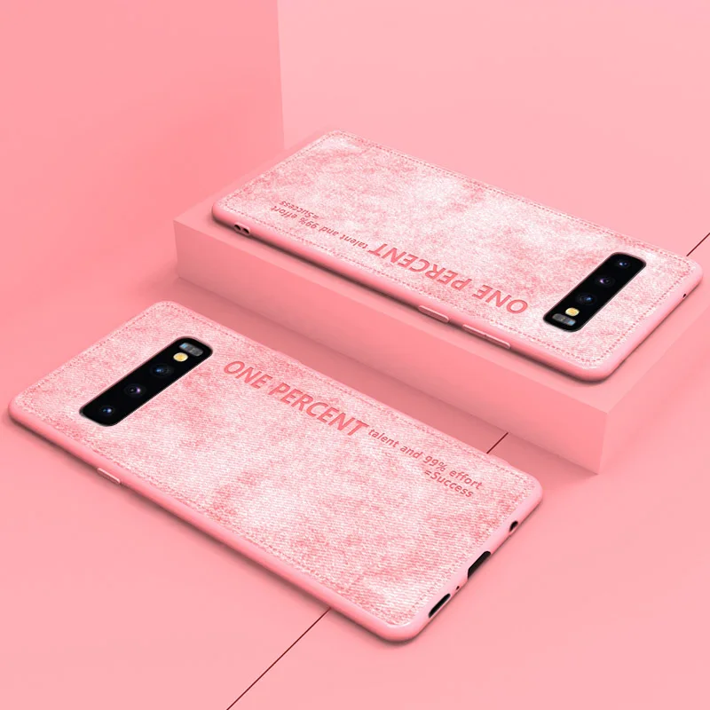 Cloth Pink Ультратонкий Жесткий Чехол ADKO для samsung Galaxy S8 S9 Plus, разноцветный милый матовый чехол для samsung Galaxy S10 Plus S10e S10 5G - Цвет: Cloth Pink