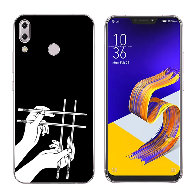 6.2 inch for Asus Zenfone 5z ZS620KL Phone Cases 5 ZE620KL Mammal Printing Soft Silicone TPU Back Cover |