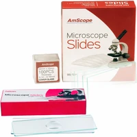 72 pre cleaned blank plate microscope slides and 12 single depression concave slides 100 coverslips