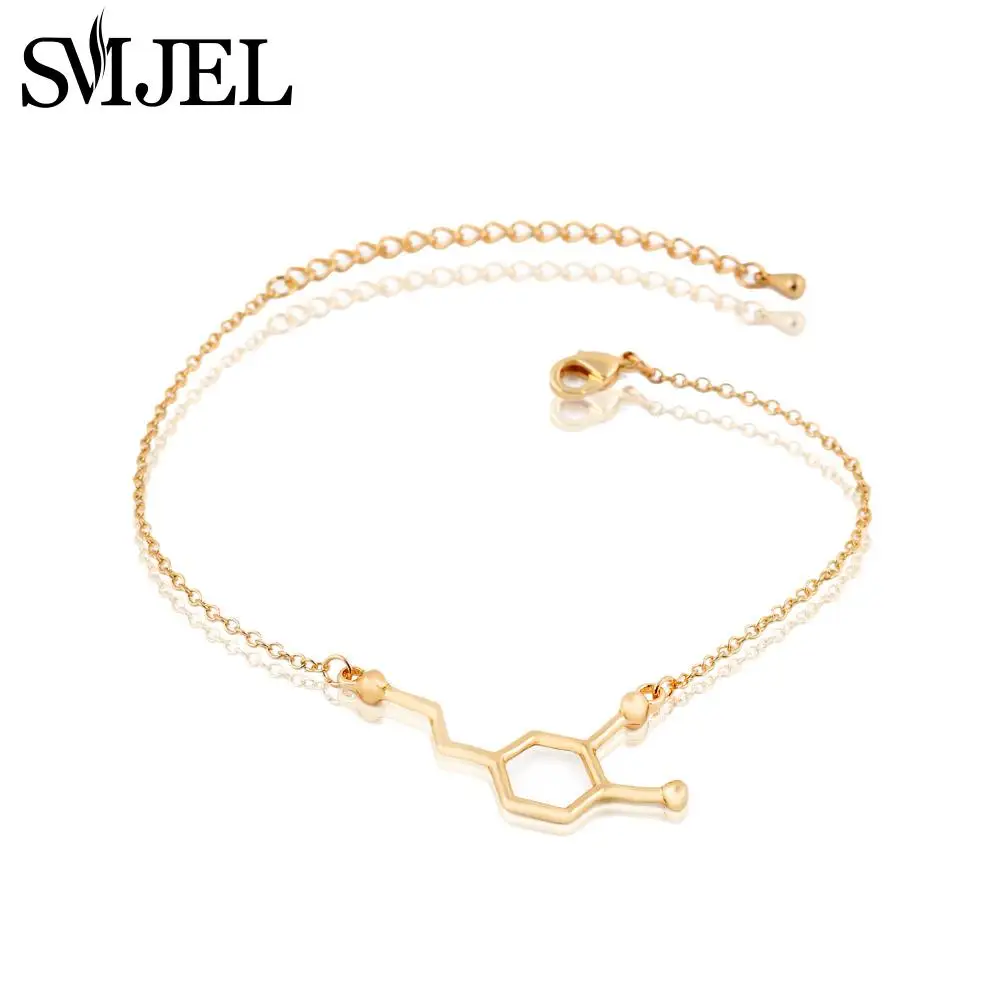 SMJEL новый модный амулетный браслет с молекулой допамина женские браслеты