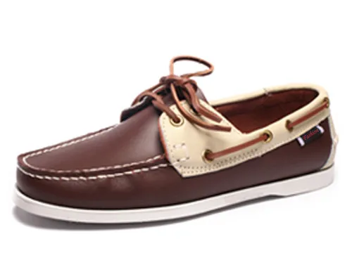 Zapatos De Barco/мужские лоферы без шнуровки; повседневная мужская обувь для плаванья; мужские водонепроницаемые мокасины из натуральной кожи; 3#15/15D50 - Цвет: H