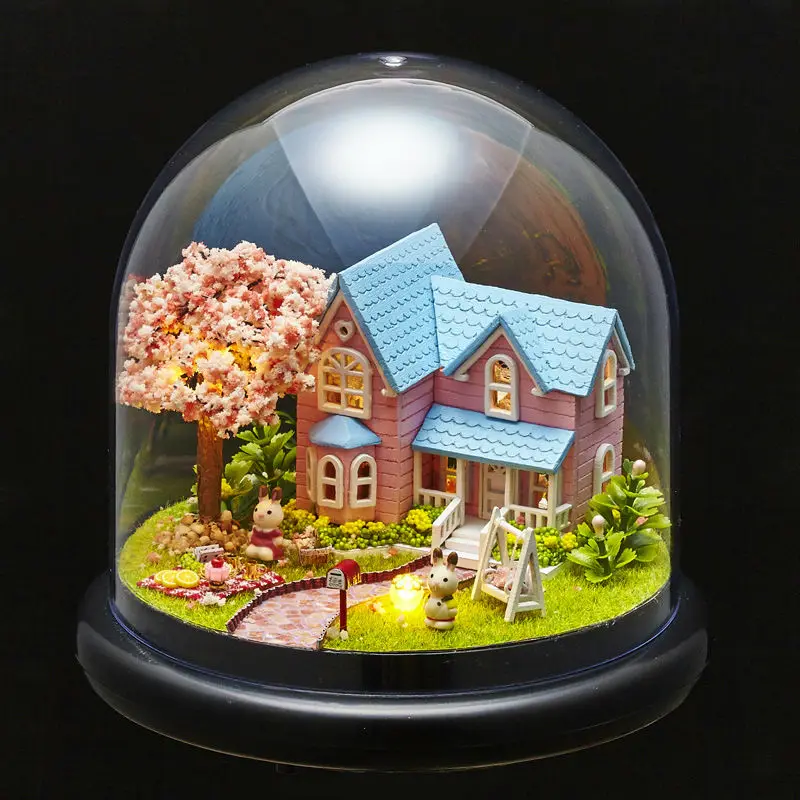 Игрушечный дом сделай сам кукольный С Пылезащитным покрытием Миниатюрный