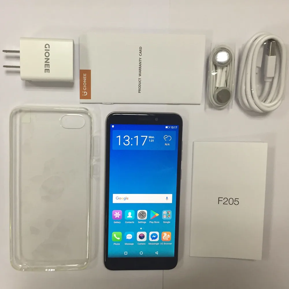 Gionee F205 5 45 дюймов Dual Sim MT6739 2 ГБ оперативной памяти 16 ROM полный экран Face Unlock 2670 мАч