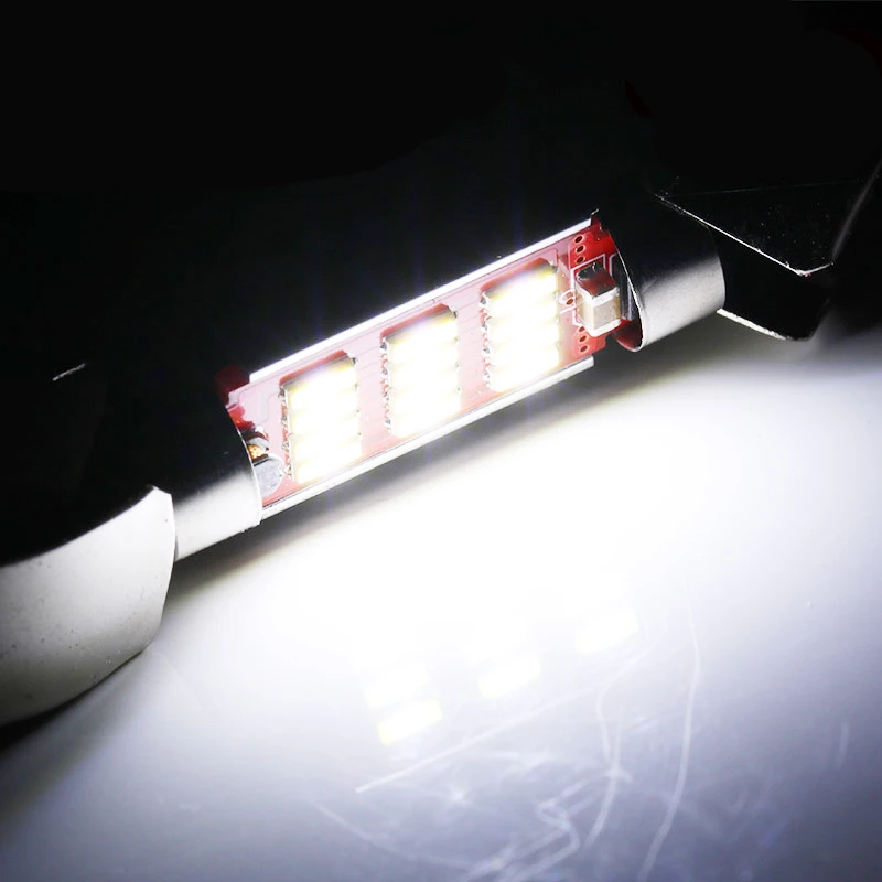 Светодиодная лампа CANBUS 12 SMD 4014 для салона автомобиля 31/36/39/41 мм В постоянного тока 1
