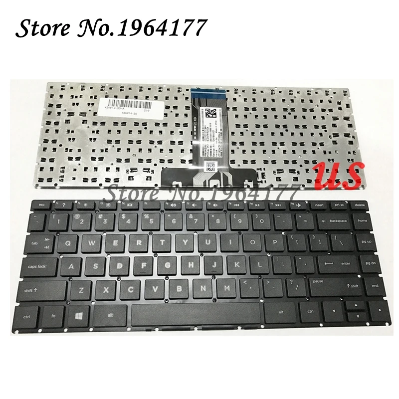 Клавиатура US для HP 14-bs 14-bs000 14-bs100 14-bs500 14-bs002la 14-bs003la 14-bs057cl клавиатура BLACK - купить по